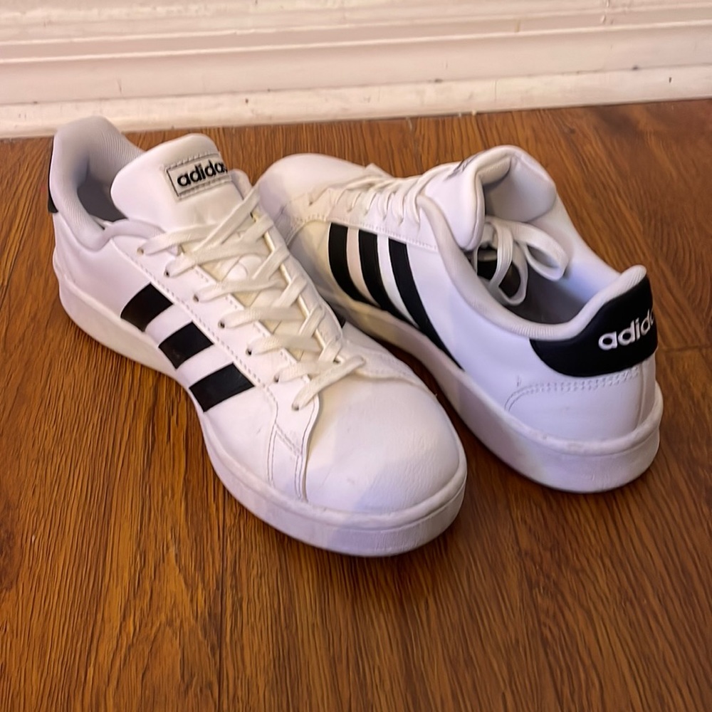 Adidas sneakers.